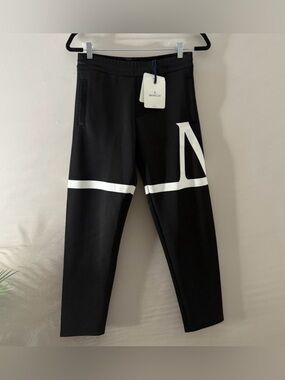Moncler Boys Black Logo Pants Size 12 years New NWT Kids